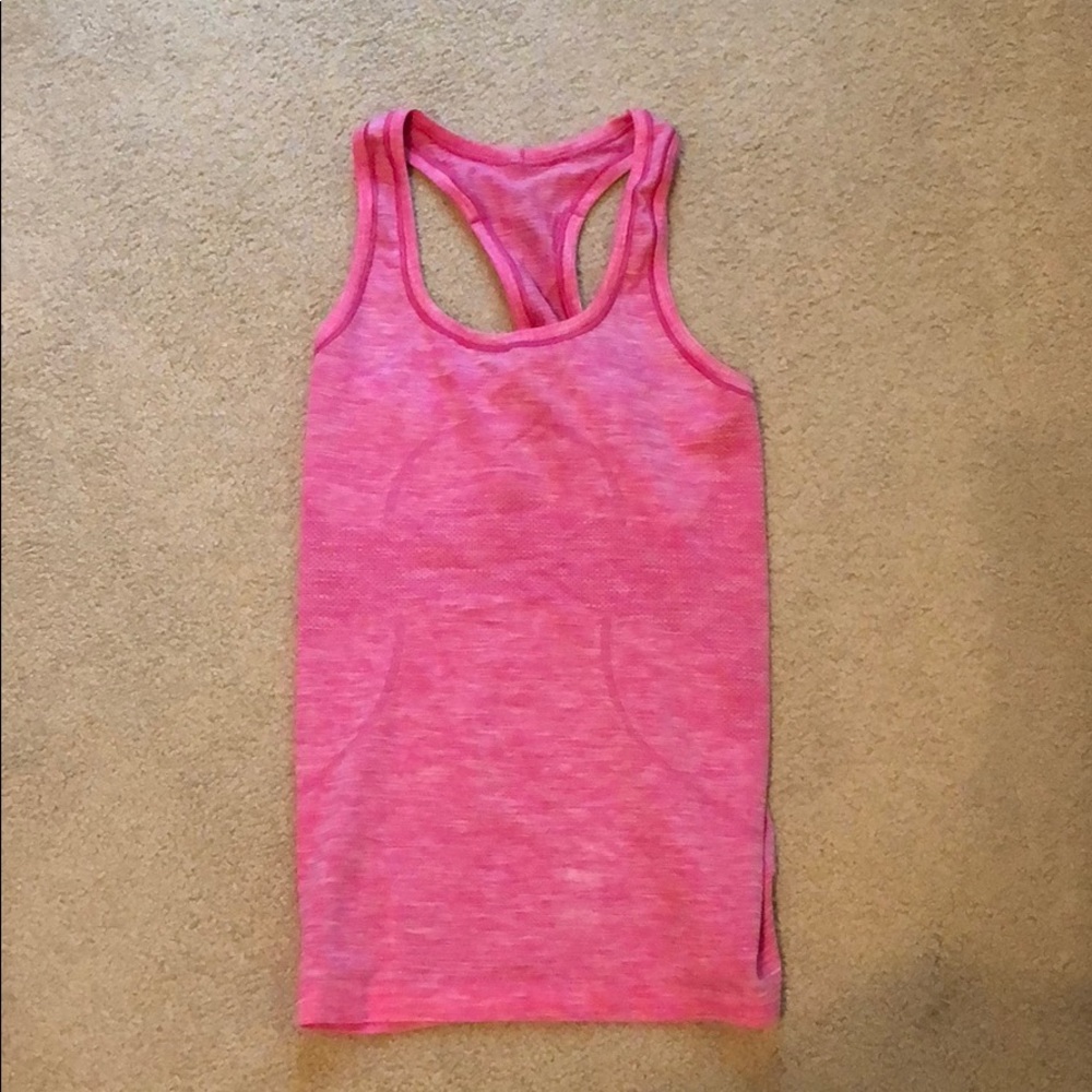 LULULEMON tank, size 4, hot pink